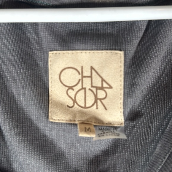 Chaser gray ribbed shirt medium new - Picture 2 of 4